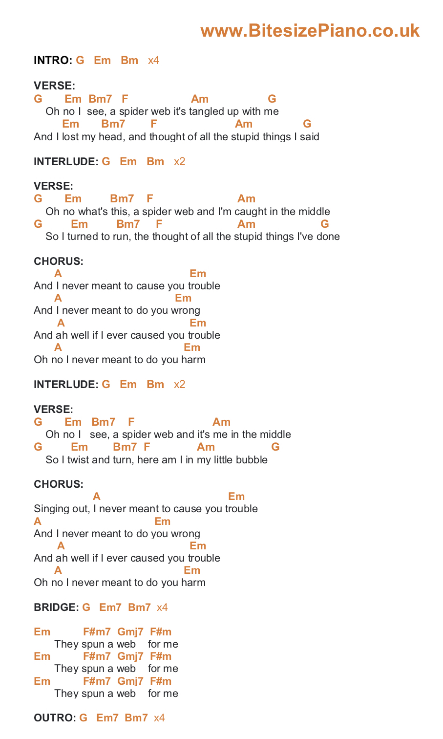 TROUBLE COLDPLAY PIANO CHORDS & Lyrics Bitesize Piano TROUBLE COLDPLAY PIANO CHORDS & Lyrics Bitesize Piano