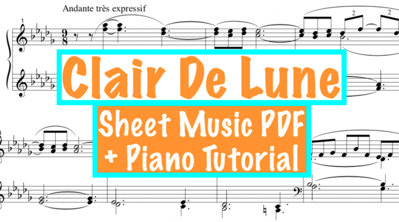 clair de lune sheet music tutorial