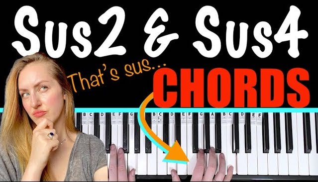 how to play sus chords on piano sus2 sus4
