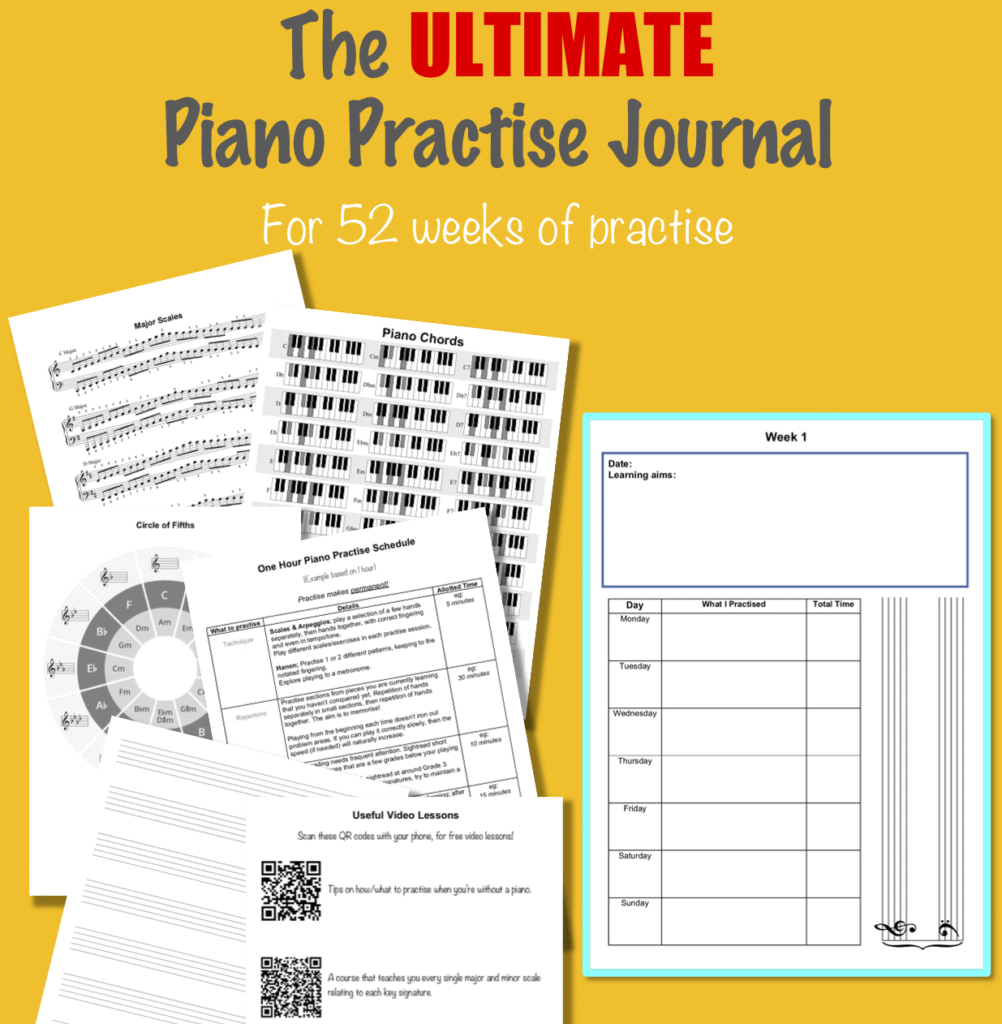 piano practice book
